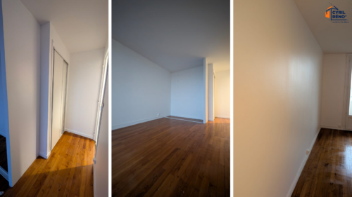 Reprise à l'enduit et peinture de murs